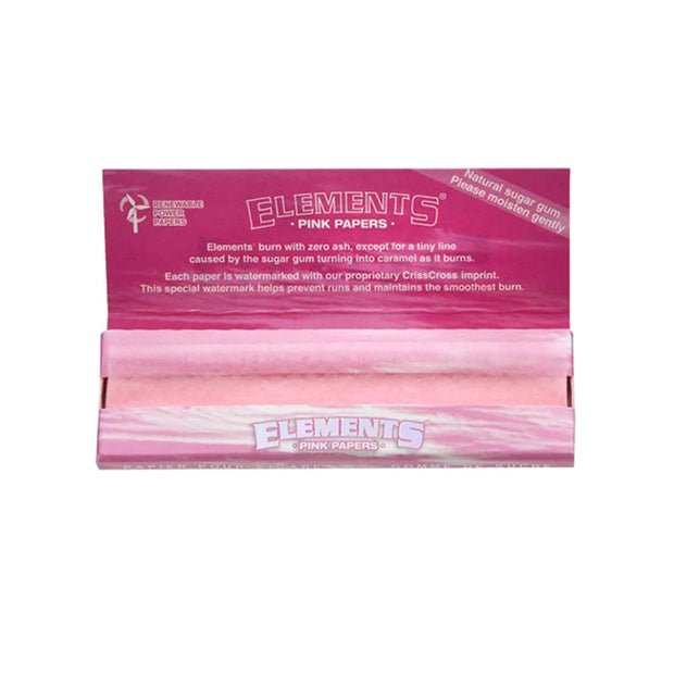 Elements Pink 1 1/4 Rolling Papers