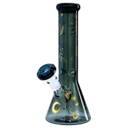 "Famous Design- Astral Power Beaker Water Pipe -Transparent Black-12in"