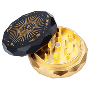 "Famous Design -  Astral Power Aluminum 2 stage Grinder -Black and Gold"