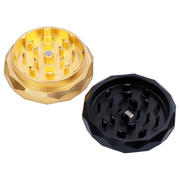 "Famous Design -  Astral Power Aluminum 2 stage Grinder -Black and Gold"