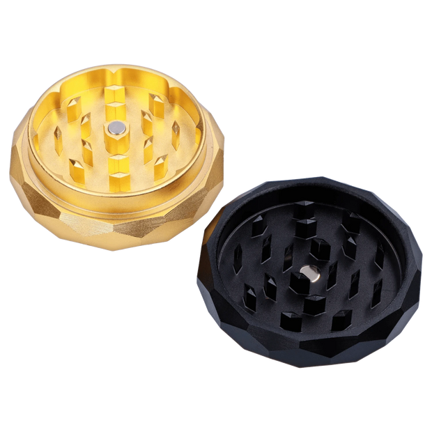 "Famous Design -  Astral Power Aluminum 2 stage Grinder -Black and Gold"