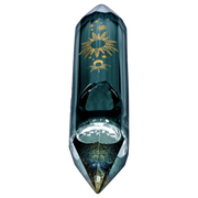 Famous Design - Astral Power Crystal Hand Pipe - Black - 5in