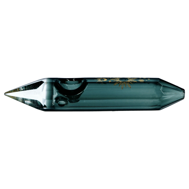 Famous Design - Astral Power Crystal Hand Pipe - Black - 5in