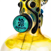 Jerome Baker Designs and Grasscity  Dichro Fumed Glass Ice Bong | Green