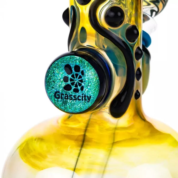 Jerome Baker Designs and Grasscity  Dichro Fumed Glass Ice Bong | Green