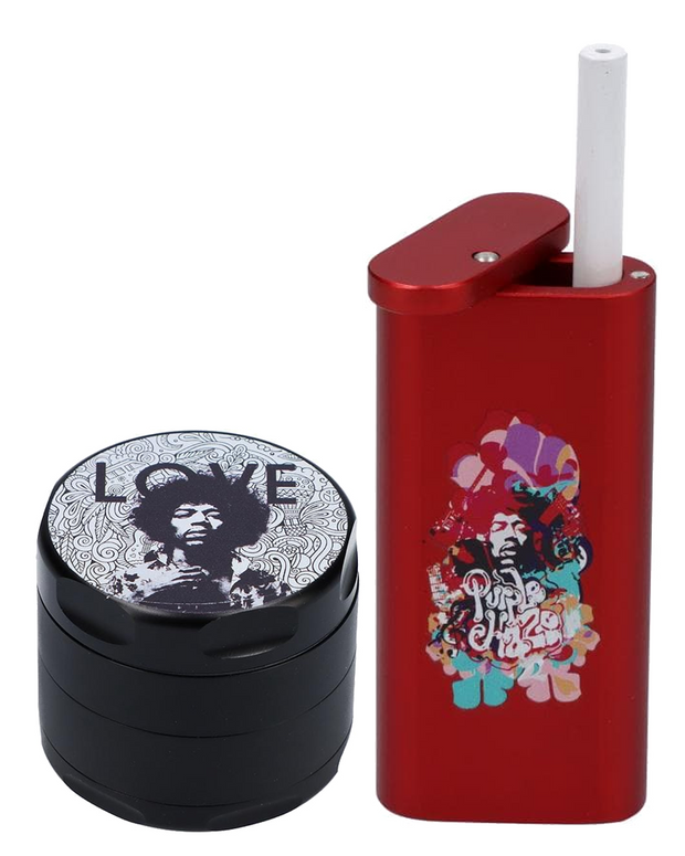 Jimmy Love Dugout & Grinder Combo - Red Dugout / Black Grinder