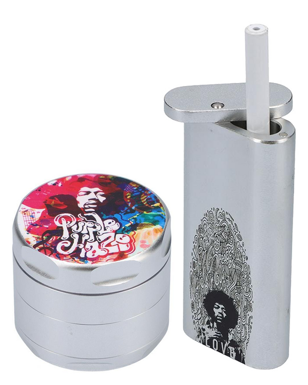 Jimmy Love Dugout & Grinder Combo - Silver