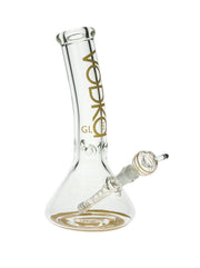 12" Vodka Glass 9MM Bent Neck - Gold