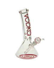 12" Vodka Glass 9MM Bent Neck - Red