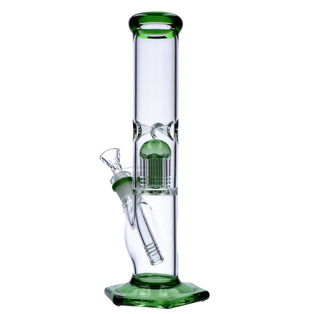 12” Hexagon Base Beaker Water Pipe with Tree Percolator