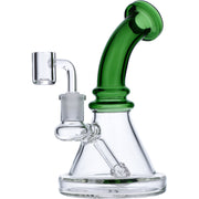 7" Mini Bent Neck Waterpipe - Green