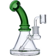 7" Mini Bent Neck Waterpipe - Green