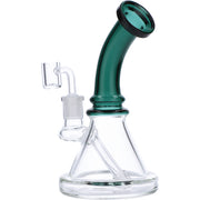 7" Mini Bent Neck Waterpipe - Teal