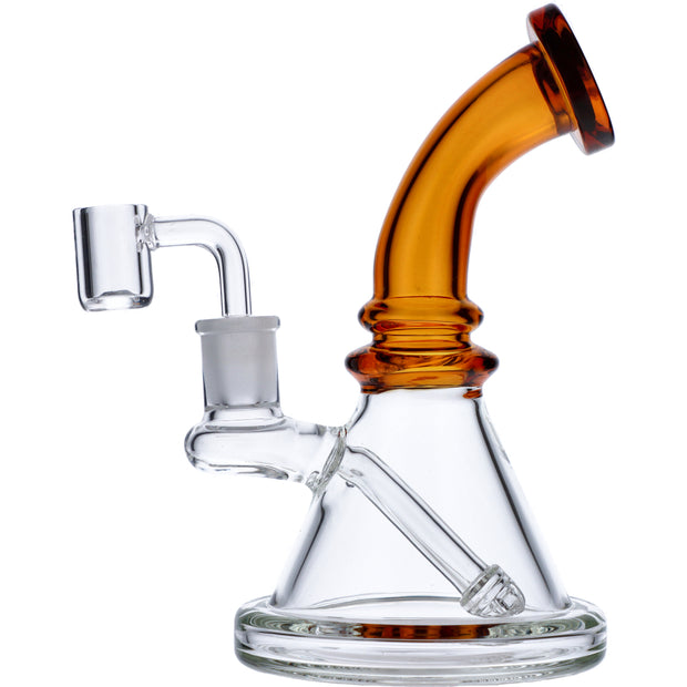 7" Mini Bent Neck Waterpipe - Yellow