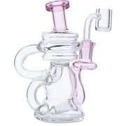 Water Pipe w/Quartz-Pink-5in(RCL-S-J04P)
