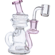 Water Pipe w/Quartz-Pink-5in(RCL-S-J04P)