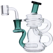 Water Pipe w/Quartz-Teal-5in(RCL-S-J04T)