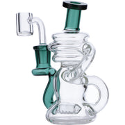 Water Pipe w/Quartz-Teal-5in(RCL-S-J04T)