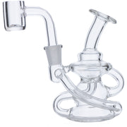 Dab Rig Water Pipe Mini w/Quartz -Clear-4in(RCL-S-J06)