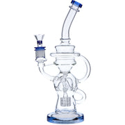 Bent Neck Water Pipe w/Bowl & Quartz-Light Blue(RCL-L-H02LB)