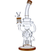 Bent Neck Water Pipe w/Bowl & Quartz-Topaz(RCL-L-H02TZ)