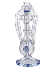 Bent Neck Water Pipe w/Bowl & Quartz-Blue(RCL-L-L01B)