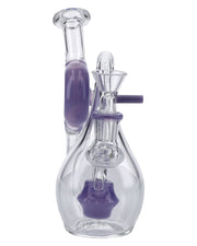 7" Milky Purple Mini Recycler Water Pipe