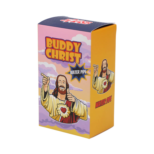 4" Mini Water Pipe - Buddy Christ Green