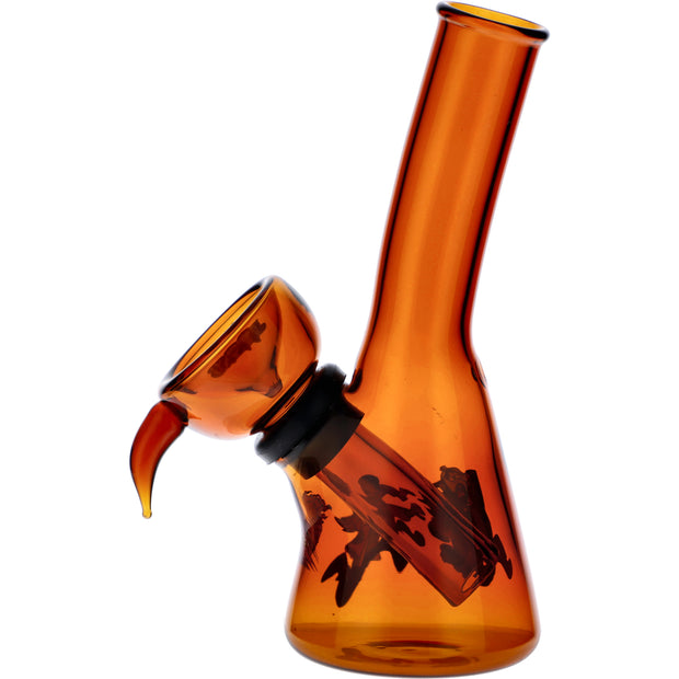 4" Mini Water Pipe - On The Run Orange