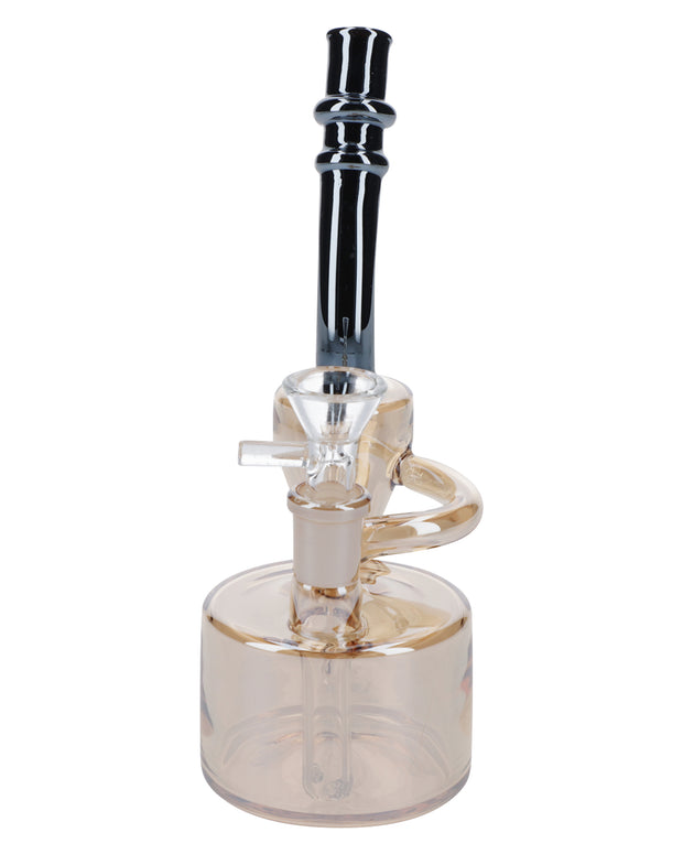 Electronic Painting Bubbler w/Bowl & Quartz-Champagne Gold-6in(RCL-S-Y