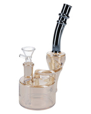 Electronic Painting Bubbler w/Bowl & Quartz-Champagne Gold-6in(RCL-S-Y