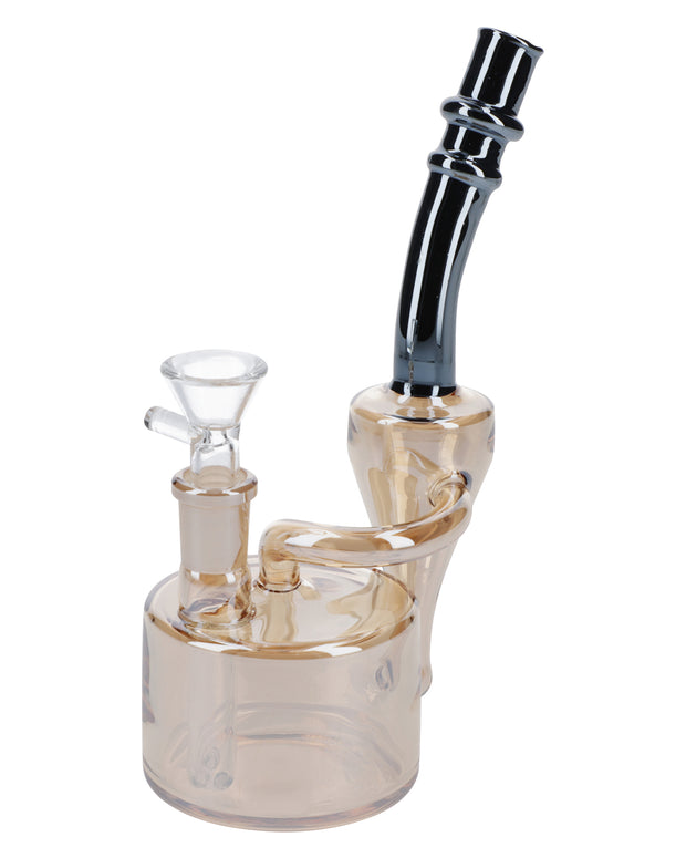 Electronic Painting Bubbler w/Bowl & Quartz-Champagne Gold-6in(RCL-S-Y