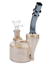 Electronic Painting Bubbler w/Bowl & Quartz-Champagne Gold-6in(RCL-S-Y
