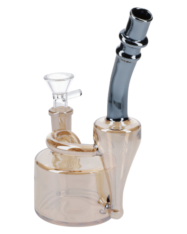 Electronic Painting Bubbler w/Bowl & Quartz-Champagne Gold-6in(RCL-S-Y