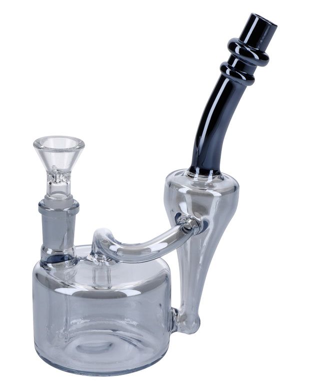 Electronic Painting Bubbler w/Bowl & Quartz-Smoke-6in(RCL-S-Y01SK)