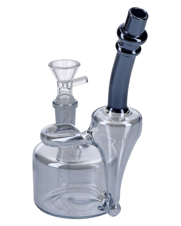Electronic Painting Bubbler w/Bowl & Quartz-Smoke-6in(RCL-S-Y01SK)