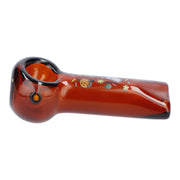 4" GSC Hand Pipe - Transparent Amber