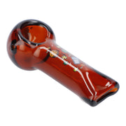 4" GSC Hand Pipe - Transparent Amber