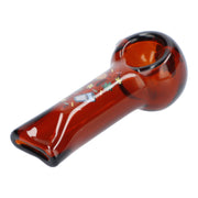 4" GSC Hand Pipe - Transparent Amber