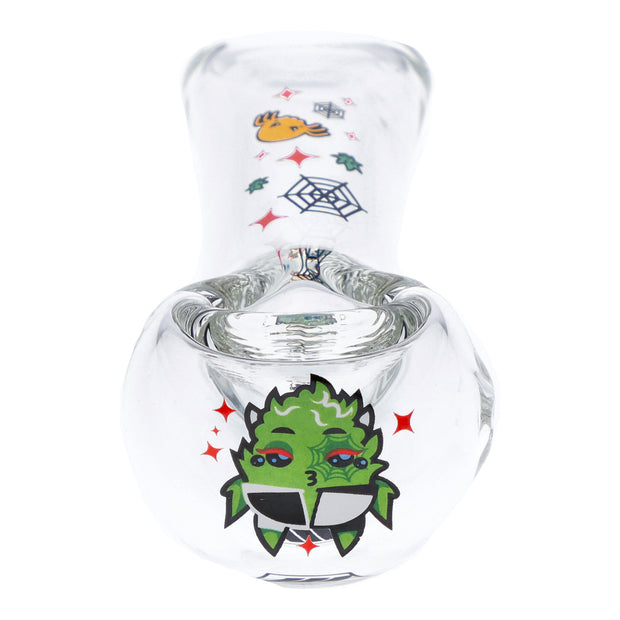 4" White Widow Hand Pipe - Clear