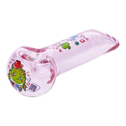 4" Pink Kush Hand Pipe - Transparent Pink