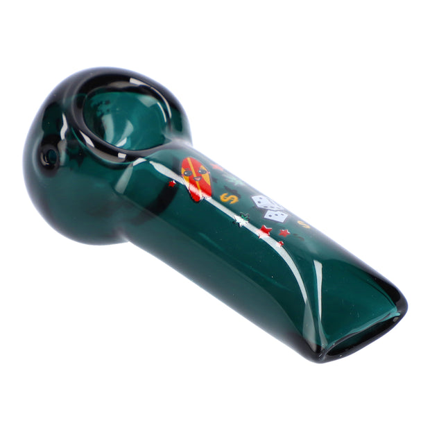 4" Pineapple Express Hand Pipe - Transparent Teal