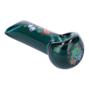 4" Pineapple Express Hand Pipe - Transparent Teal