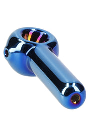 Famous X-Sapphire Fumed Spoon Hand Pipe-Blue-3in
