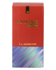 Famous X-Sapphire Fumed Hammer Pipe-Blue-4in.