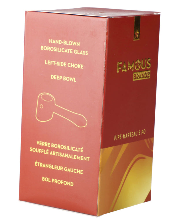 Famous X-Gold Fumed Hammer Pipe-Gold-4in.