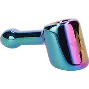 Famous X-Prism Fumed Hammer Pipe-Rainbow-4in.