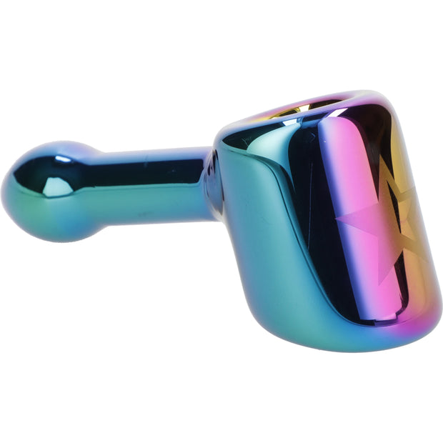 Famous X-Prism Fumed Hammer Pipe-Rainbow-4in.