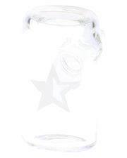 Famous X-Crystal Fumed Large Sherlock Pipe-Clear-5in.