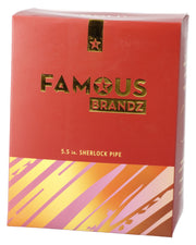 Famous X-Gold Fumed Large Sherlock Pipe-Gold-5in.